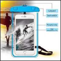 Universal Waterproof Case, Mobile Phone Pouch for Hospitals, Swimming, Hiking, Biking, Underwater Photography, Rain Fits Upto 6.5 Inch Mobiles(1PCS) 